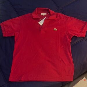 Lacoste burgundy Red Polo men’s medium